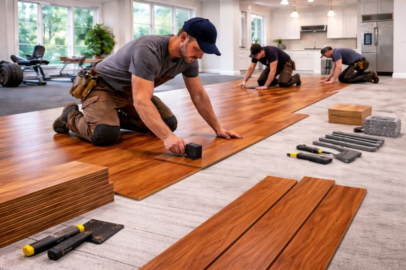 Cherry Floor Installation in Bradenton, FL