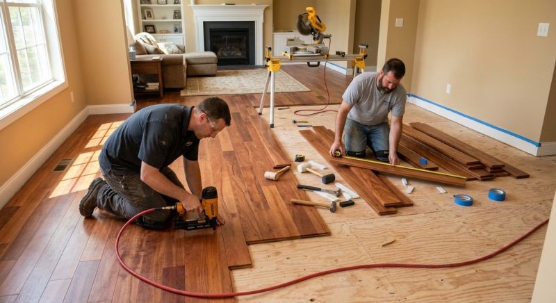 Cherry Floor Installation in Manatee County, FL