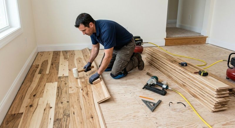Hickory Floor Installation in Sarasota County, FL