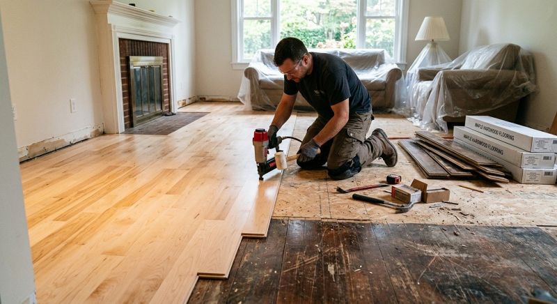 Maple Flooring Installation in Englewood, FL