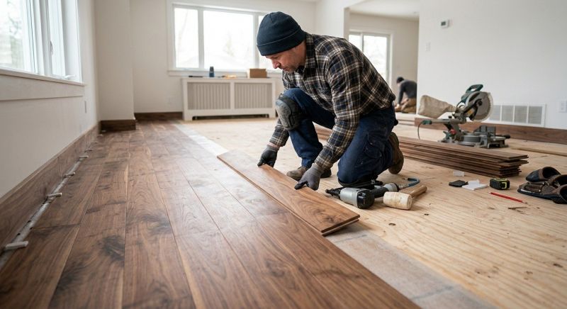 Walnut Flooring Installation in Sarasota County, FL