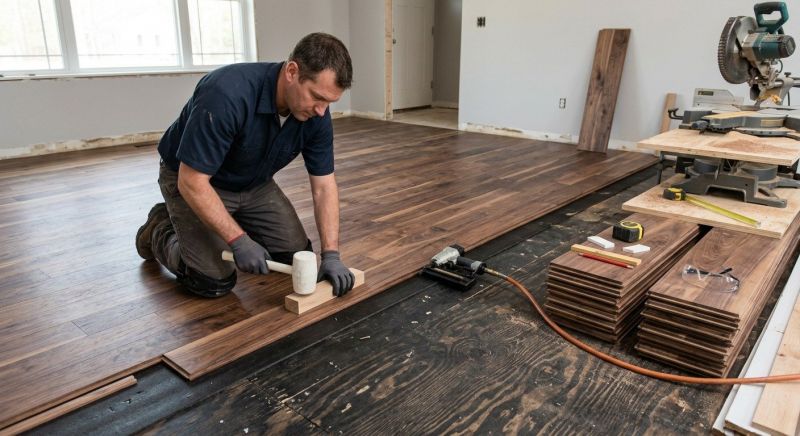 Walnut Flooring Installation in Sarasota County, FL