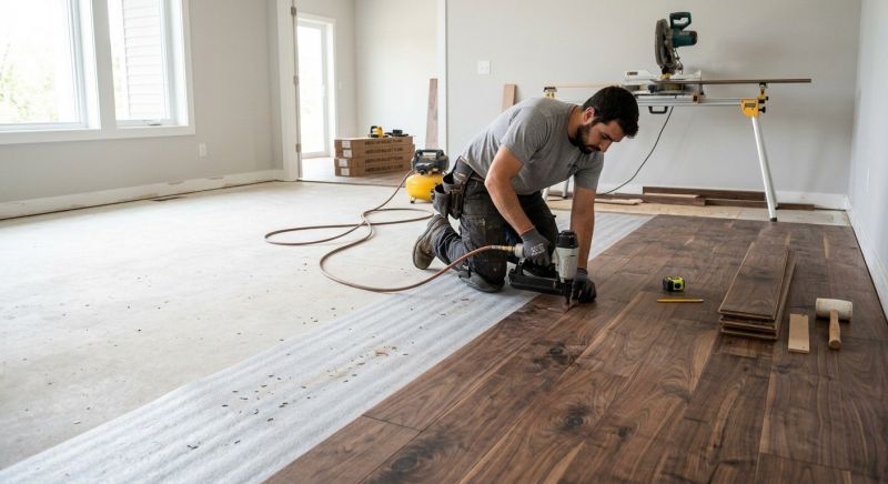 Walnut Flooring Installation in Sarasota County, FL