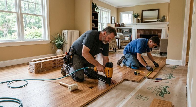 White Oak Floor Installation in Sarasota County, FL